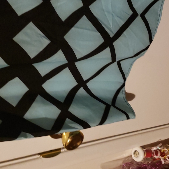 Black and Turquoise Dress - Picture 3 of 4